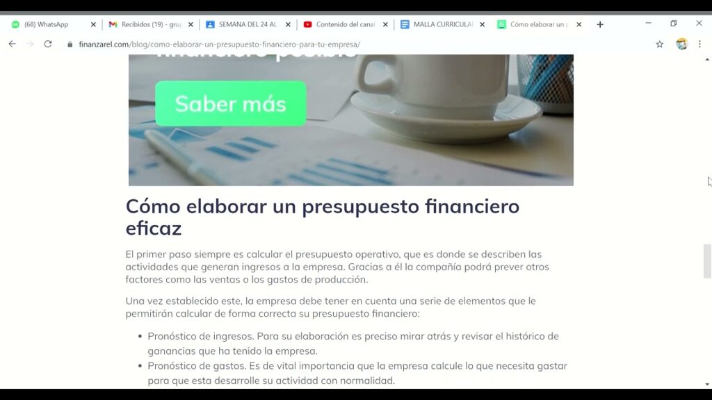 Cómo hacer un presupuesto financiero para tu empresa