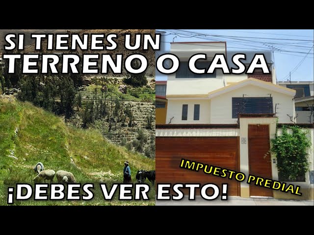 Todo sobre el impuesto predial en Perú